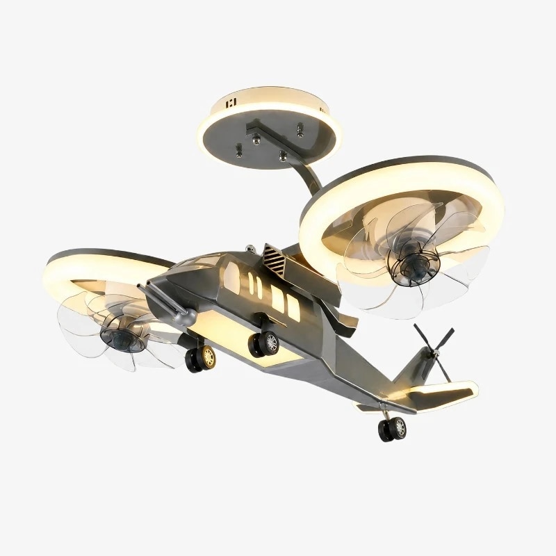 Oscillating Airplane Fan Light